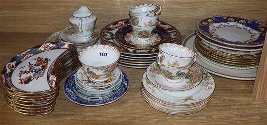 A quantity of Victorian and later tea and dinnerware